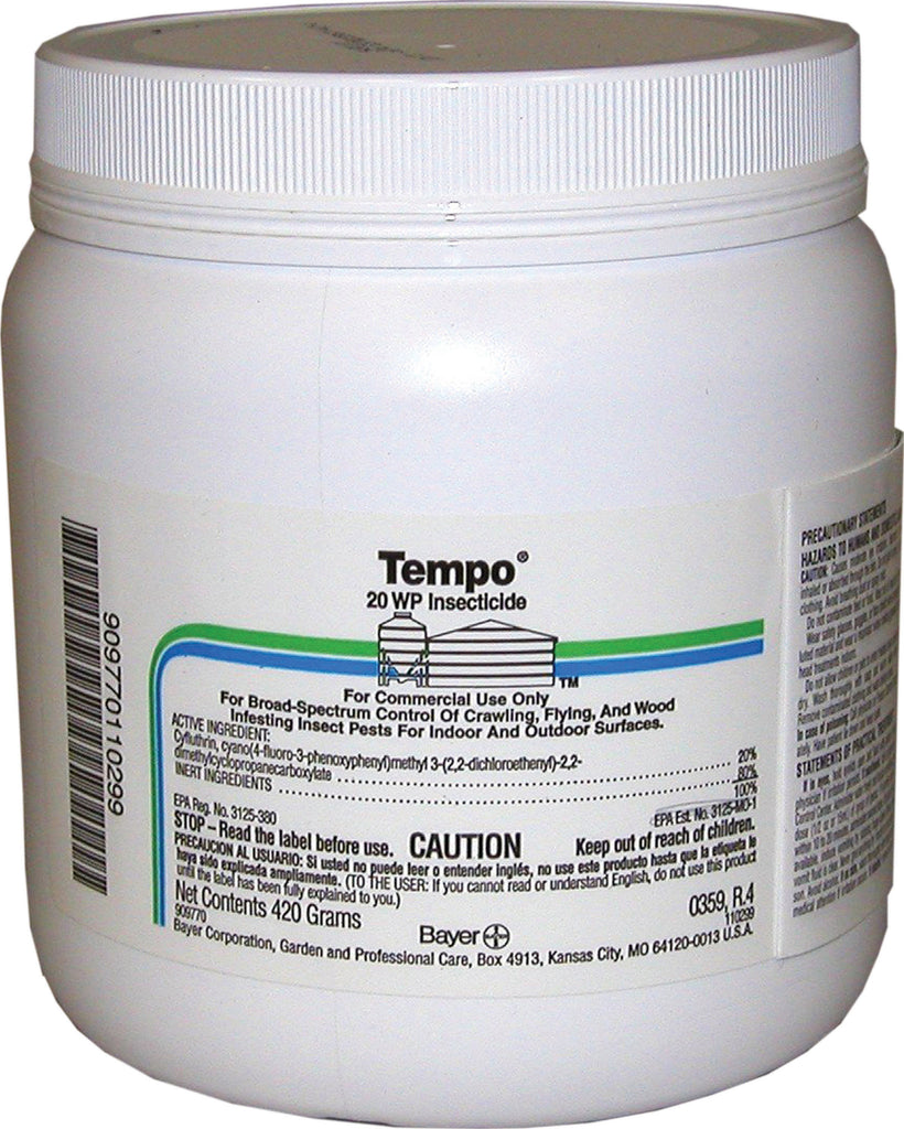 Bayer Animal Health     D - Tempo 20wp Insecticide For Commercial Use Only