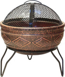 Southern Patio - Pueblo Fire Bowl With Stand Boxed