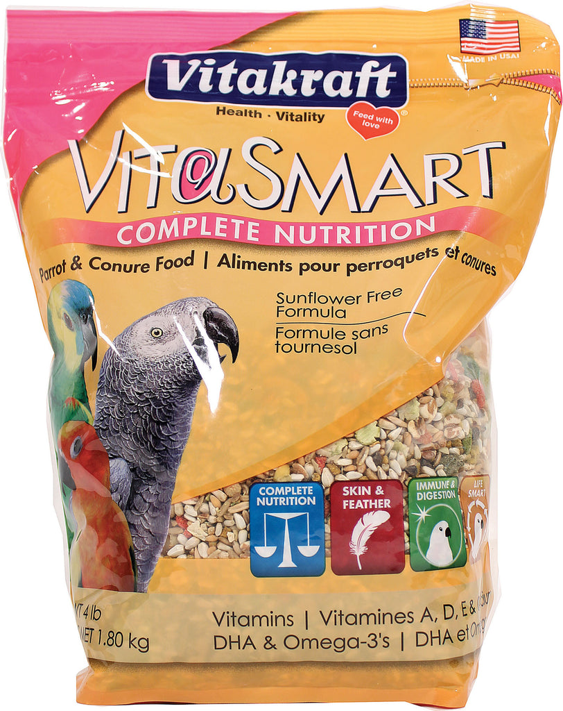 Vitakraft Pet Prod Co Inc - Vitasmart Sunflower Free Parrot & Conure Formula