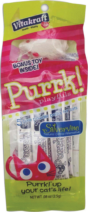 Vitakraft Pet Prod Co Inc - Purrk Playfuls Silvervine Refill With Mouse