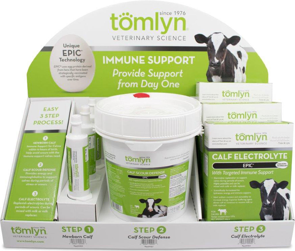 Tomlyn -large Animal D-Epic Calf Immune Support Display 1