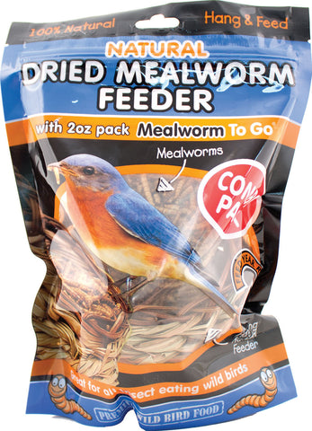 Unipet Usa - Reed Mealworm Feeder With 2oz Of Mealworms