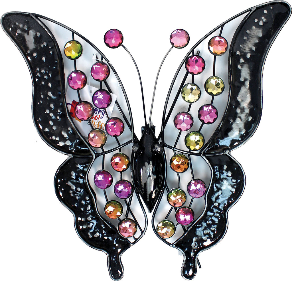 Very Cool Stuff - Metal Rainbow Bling Butterfly Wall Art