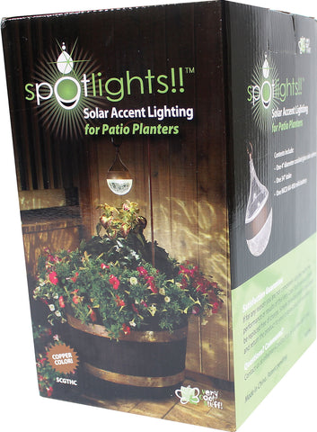 Very Cool Stuff - Spotlights Solar Lighting For Patio Planters