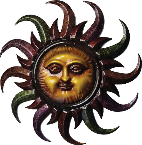 Very Cool Stuff - Metal Multicolor Sun Wall Art