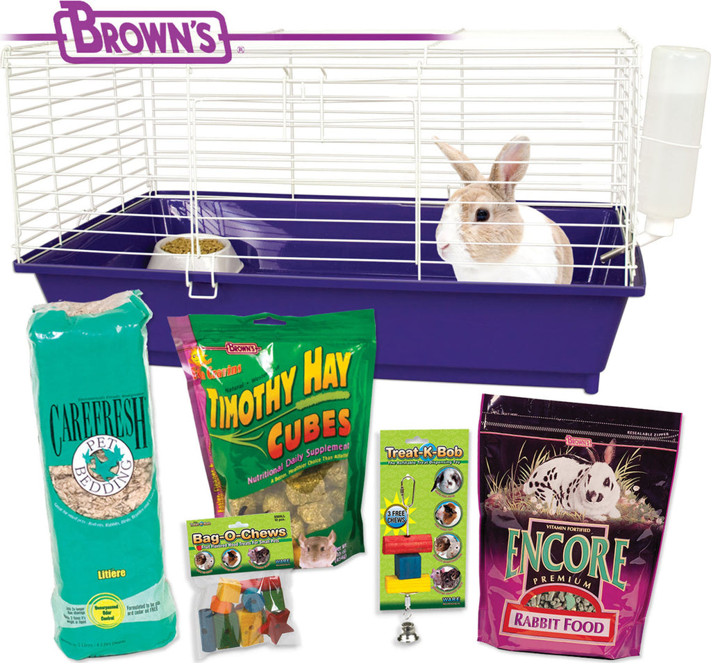 Ware Mfg. Inc. Bird/sm An - Home Sweet Home Fm Brown's Rabbit Starter Kit