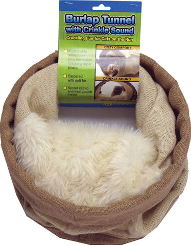 Ware Mfg. Inc. Dog-cat-Burlap Tunnel With Crinkle Sound