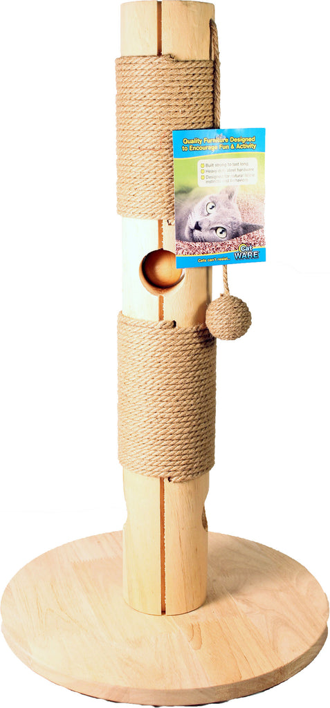 Ware Mfg. Inc.  Dog/cat - Catware Solid Wood Scratch Post