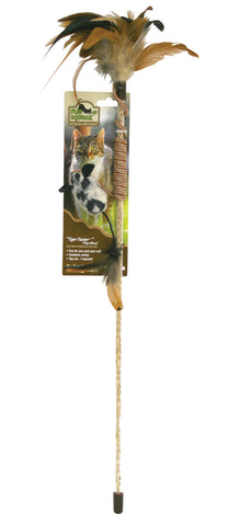 Ourpets Company-Play-n-squeak Teaser Wand Tiger Teaser