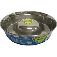 Ourpets Company - Slow Feed Stainless Steel Bowl