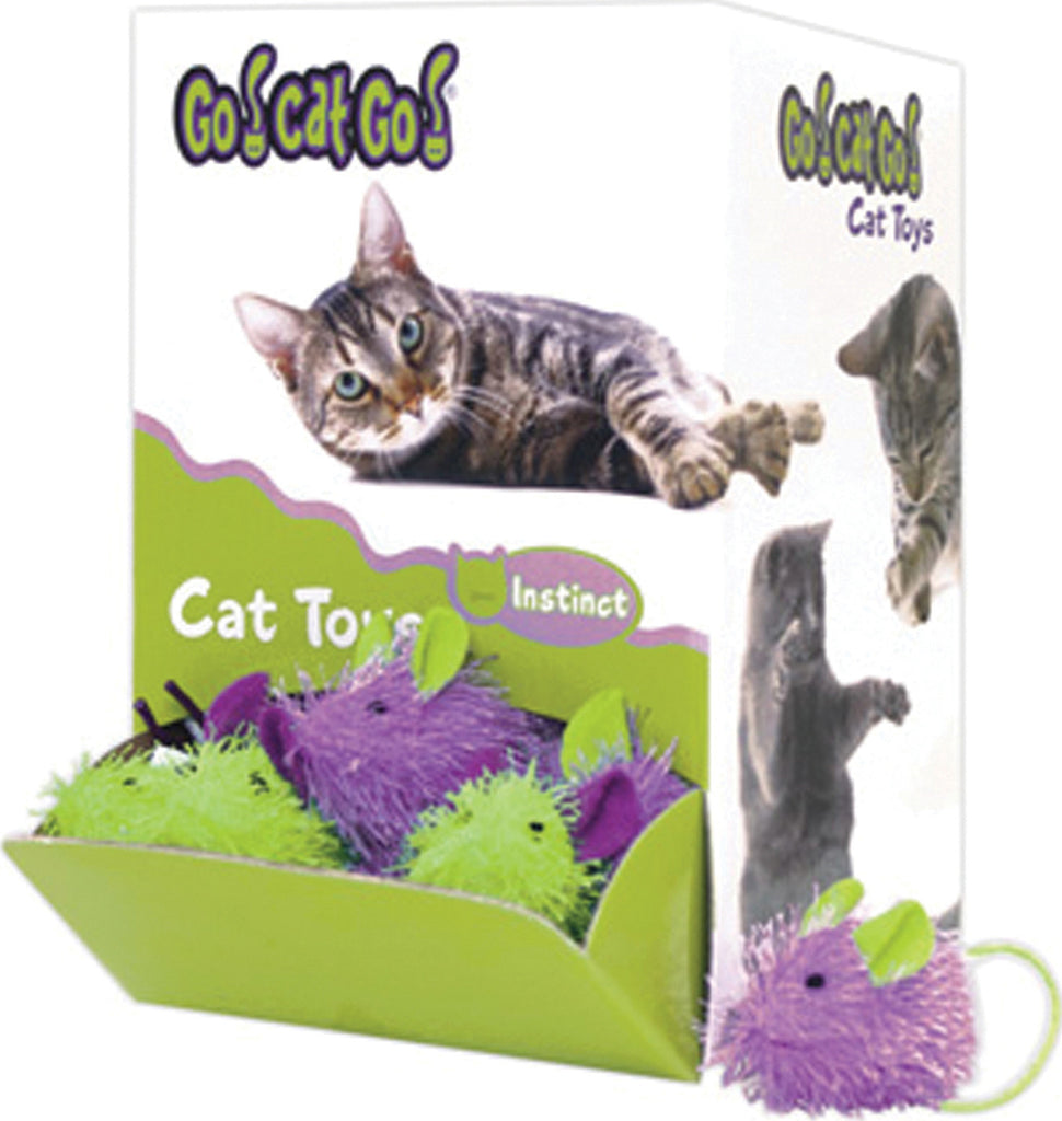 Ourpets Company - Go Cat Go Mini Hairy Mouse Bulk Display