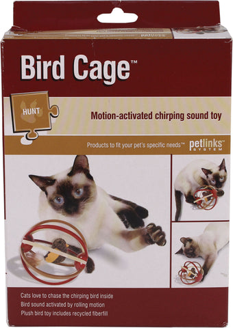 Worldwise Inc - Bird Cage Motion-activated Chirping Sound Cat Toy