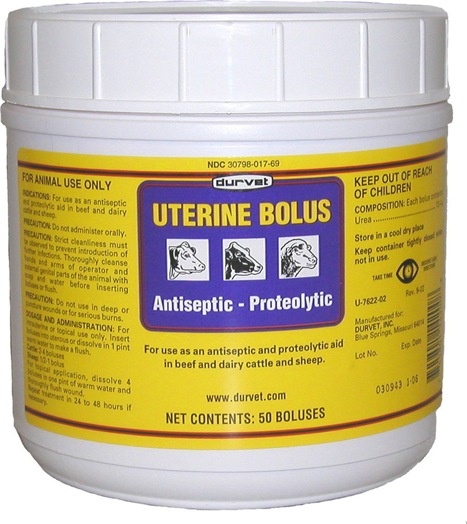 Durvet Inc              D - Uterine Bolus