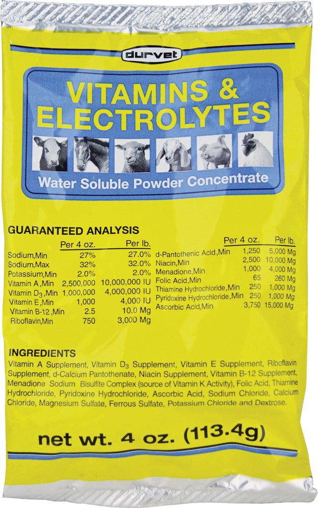 Durvet Inc              D - Vitamins & Electrolytes Conc