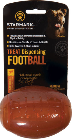 Starmark Pet Products - Treat Dispensing Football Dog Chew