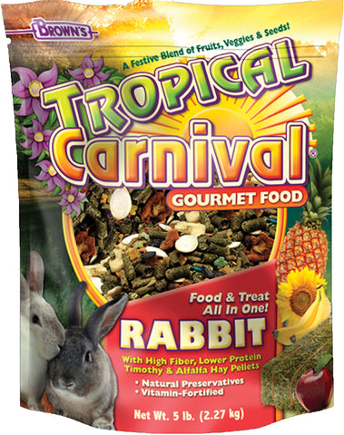 F.m. Browns Inc - Pet - Tropical Carnival Gourmet Rabbit Food