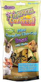 F.m. Browns Inc - Pet - Tropical Carnival Mini Corn On The Cob Sm Anim Trt