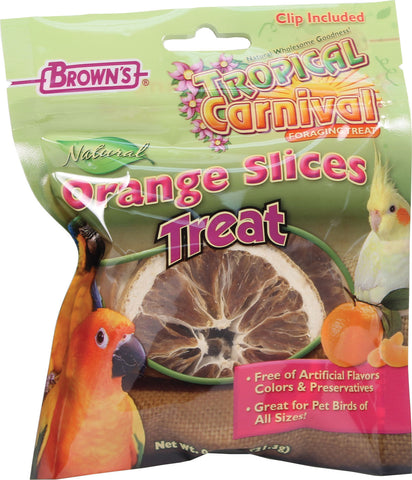 F.m. Browns Inc - Pet - Tropical Carnival Naturals Orange Slices Bird Trt