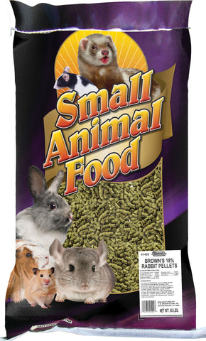 F.m. Browns Inc - Pet - Browns Rabbit Pellets 18%