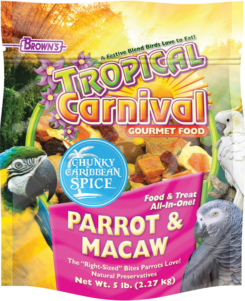 F.m. Browns Inc - Pet - Tropical Carnival Chunky Caribbean Spice Parrot