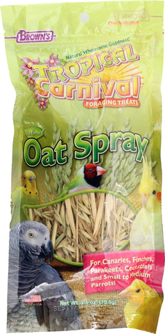 F.m. Browns Inc - Pet - Tropical Carnival Natural Oat Spray For Pet Birds