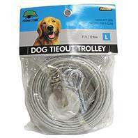 Booda Products - Aspen Pet Dog Tieout With Trolley Wheel