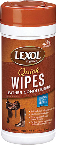 Manna Pro-equine - Lexol Leather Conditioner Quick Wipes