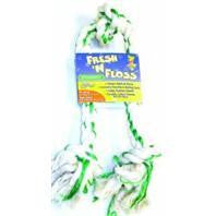 Booda Products - Fresh-n-floss 3-knot Rope Bone Dog Toy