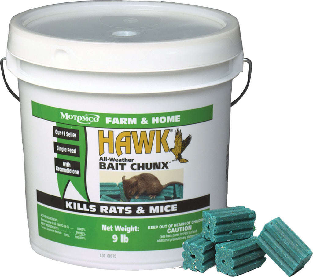 Motomco Ltd             D - Hawk All-weather Bait Chunx Rat & Mouse Killer