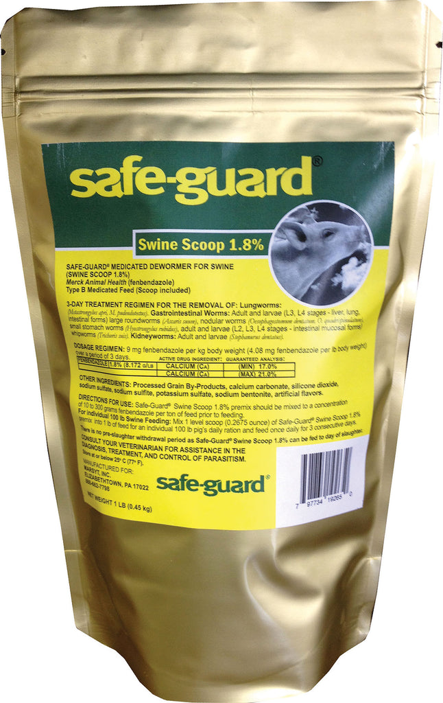 Merck Animal Health Mfg - Safe-guard 1.8% Swine Scoop Dewormer