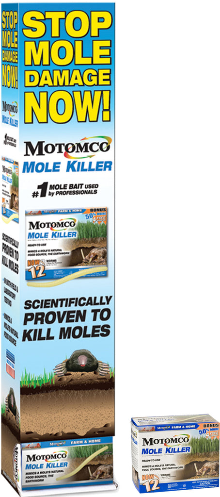 Motomco Ltd             D - Worm Mole Killer Gravity Feeder Display