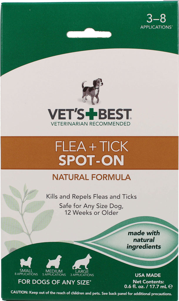 Bramton Company - Vet's+best Flea & Tick Spot-on For Dogs