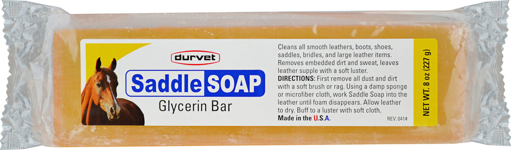 Durvet/equine           D - Saddle Soap Glycerin Bar For Leather