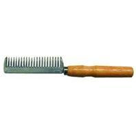 Partrade          P - Aluminum Tail Comb With Wood Handle For Horses