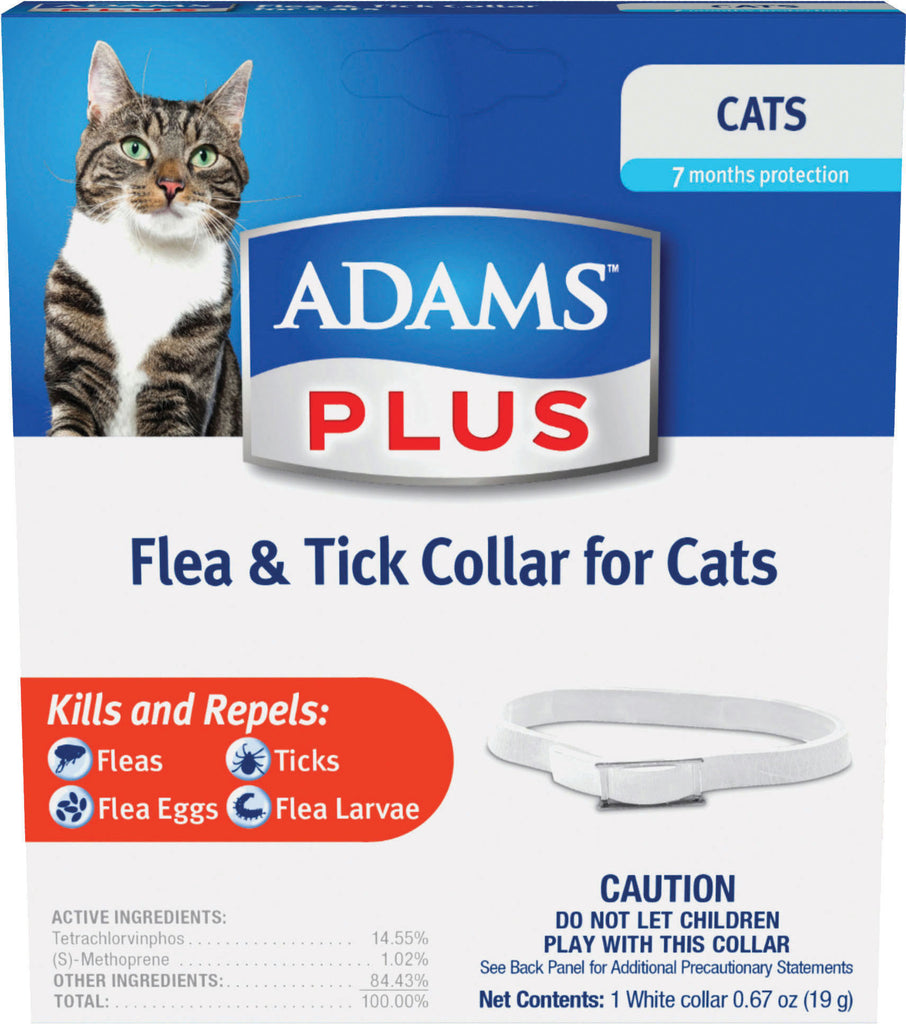 Farnam Pet-Adams Plus Flea & Tick Collar For Cat