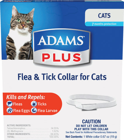 Farnam Pet-Adams Plus Flea & Tick Collar For Cat