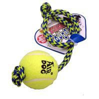 Kong Company - Airdog Squeaker Ball With Rope Dog Toy