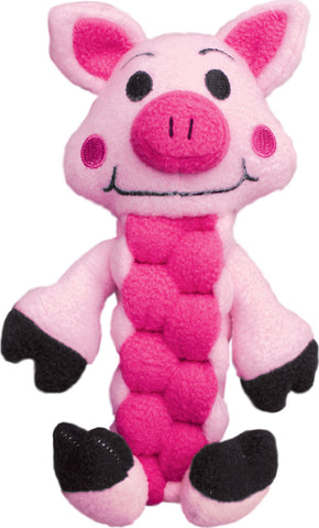 Kong Company-Pudge Braidz Pig Dog Toy