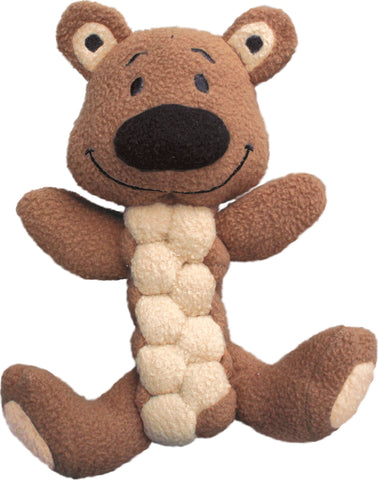 Kong Company-Pudge Braidz Bear Dog Toy