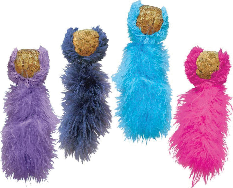 Kong Company - Feather Teaser W/catnip Cork Ball Cat Toy