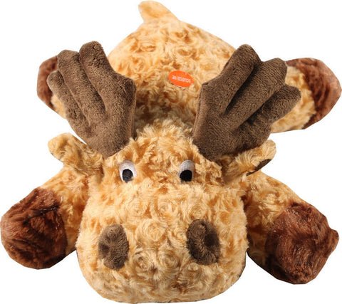 Patchwork Pet - Swirl Moose Plush  Dog Toy