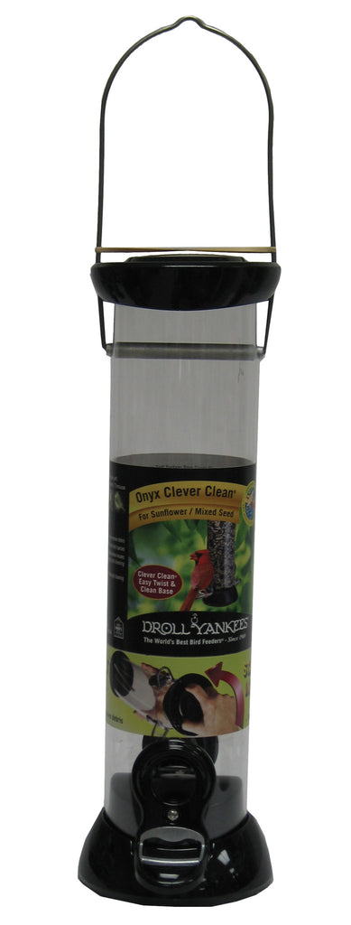 Droll Yankees Inc - Onyx Clever Clean Sunflower Feeder