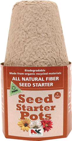 Jiffy/ferry Morse Seed Co - All Natural Fiber Seed Starter Round Pots