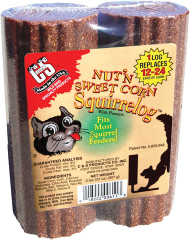 C And S Products Co Inc P - Nut'n Sweet Corn Squirrelog Refill