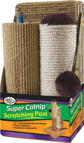 Four Paws Products Ltd - Super Catnip Scratching Post