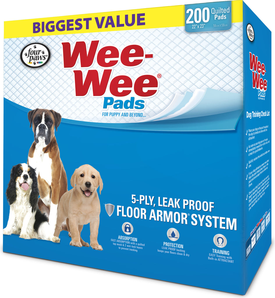 Four Paws - Container - Wee Wee Pads For Puppies