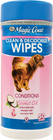 Four Paws Products Ltd - Magic Coat Clean & Deodorize Wipes