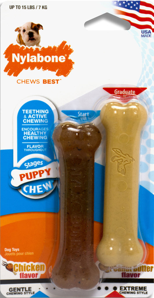 Nylabone Corp (bones) - Puppy Chew Twin Pack