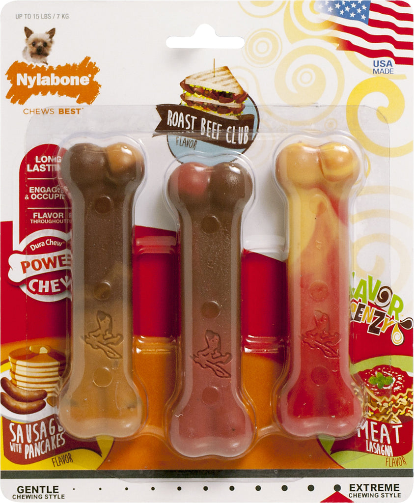 Nylabone Corp (bones) - Flavor Frenzy Triple Pack