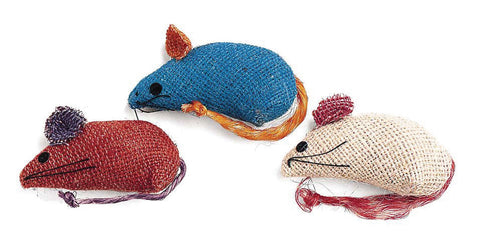 Ethical Cat - Burlap Mice